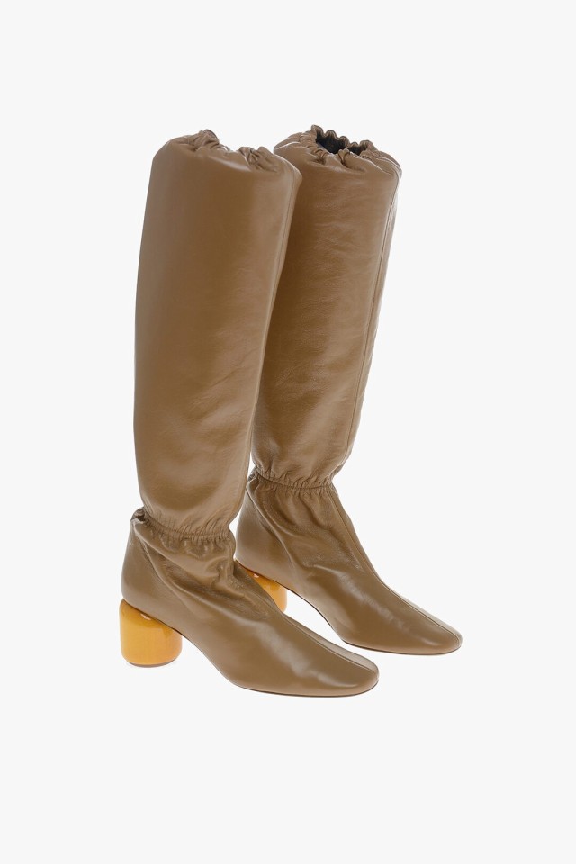 JIL SANDER ジルサンダー ブーツ J15WW0004P4835 210 レディース CALFSKIN NIKKI BOOTS WITH  BLOCK HEEL 6CM 【関税・送料無料】【ラッピ｜au PAY マーケット