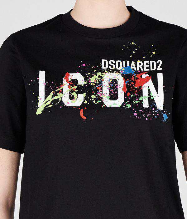 DSQUARED2 ディースクエアード ブラック Black Tシャツ レディース