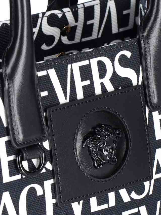 VERSACE ヴェルサーチ トートバッグ レディース 秋冬2023 1005861 1A06544 2B02V NERO+BIANCO/ORO  VERSACE 【関税・送料無料】【ラッピン｜au PAY マーケット