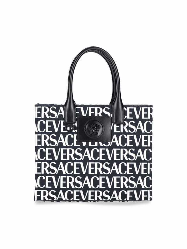 VERSACE ヴェルサーチ トートバッグ レディース 秋冬2023 1005861 1A06544 2B02V NERO+BIANCO/ORO  VERSACE 【関税・送料無料】【ラッピン｜au PAY マーケット