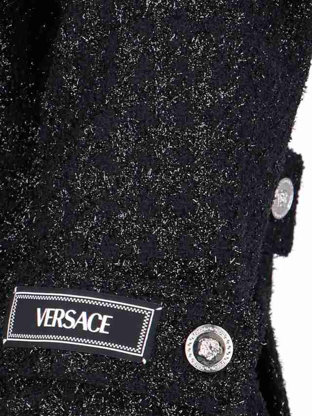 VERSACE ヴェルサーチ ブラック Black ジャケット レディース 秋冬2023 1010857 1A06545 1B000  【関税・送料無料】【ラッピング無料】 ia｜au PAY マーケット