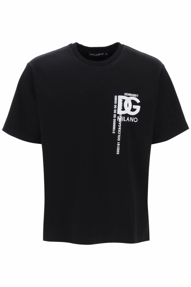 DOLCE＆GABBANA ドルチェ＆ガッバーナ ブラック Nero Tシャツ メンズ 秋冬2023 G8PN9ZG7K0H N0000  【関税・送料無料】【ラッピング無料】｜au PAY マーケット