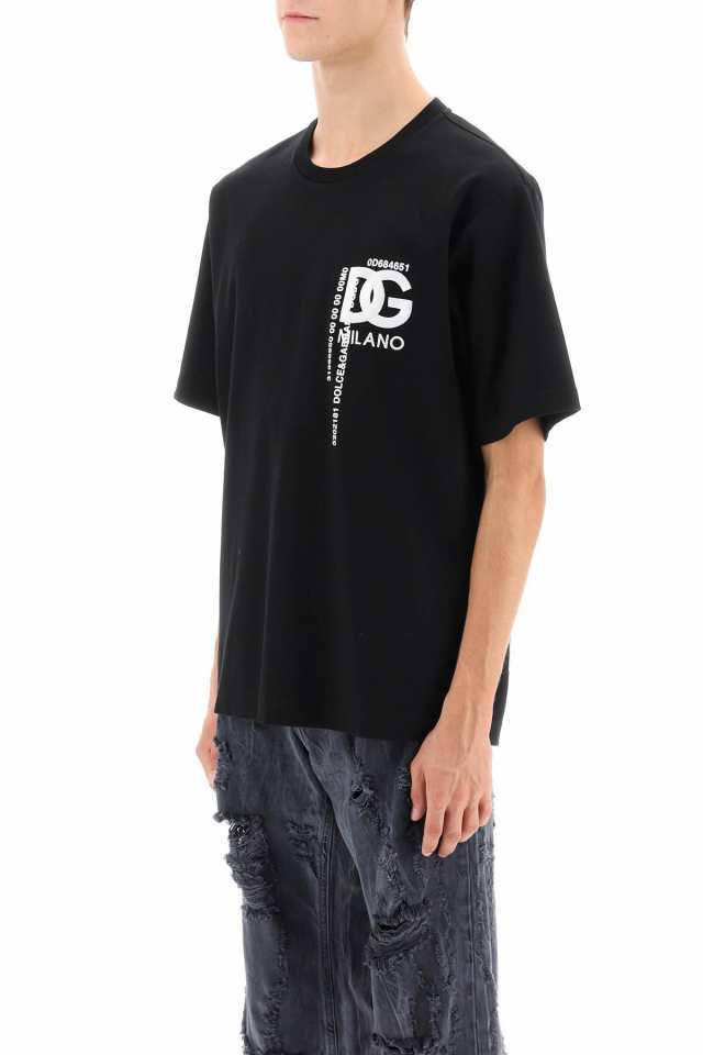 DOLCE＆GABBANA ドルチェ＆ガッバーナ ブラック Nero Tシャツ メンズ 秋冬2023 G8PN9ZG7K0H N0000  【関税・送料無料】【ラッピング無料】｜au PAY マーケット