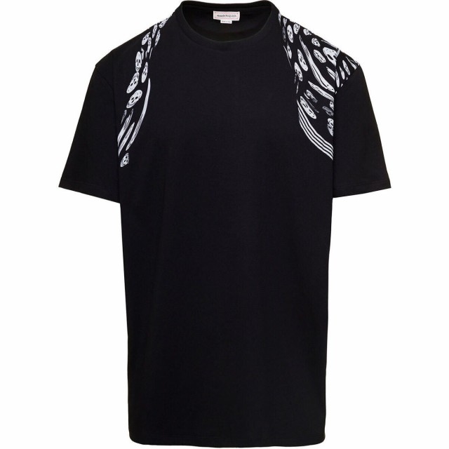 ALEXANDER MCQUEEN アレキサンダー マックイーン Black Tシャツ メンズ