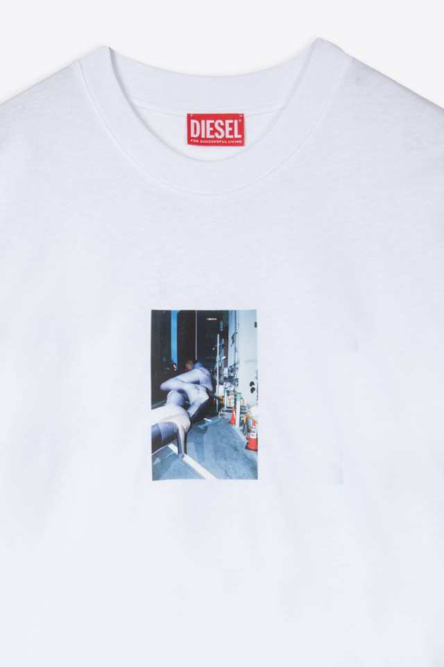 DIESEL ディーゼル ホワイト Bianco Tシャツ メンズ 秋冬2023 A03589