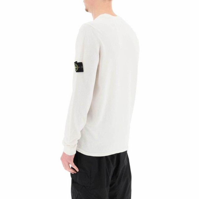 STONE ISLAND ストーン アイランド ホワイト Bianco Stone island raw cotton pullover トレーナー  メンズ 春夏2023 MO1015532B9 【関税｜au PAY マーケット