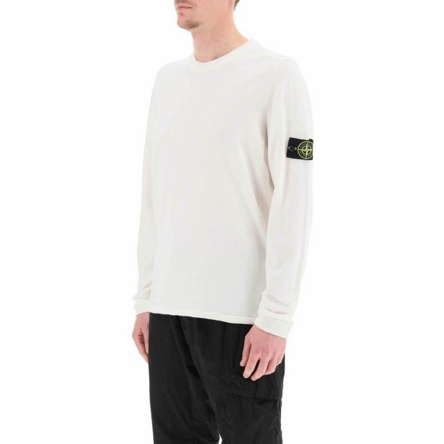 STONE ISLAND ストーン アイランド ホワイト Bianco Stone island raw cotton pullover トレーナー  メンズ 春夏2023 MO1015532B9 【関税｜au PAY マーケット