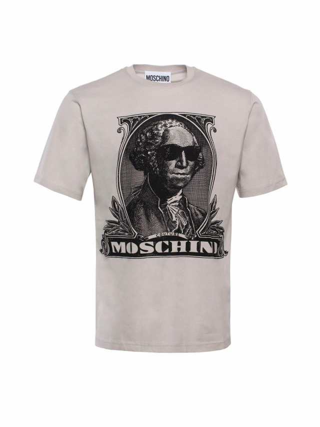 MOSCHINO モスキーノ グレー Grigio Tシャツ メンズ 秋冬2023 0723