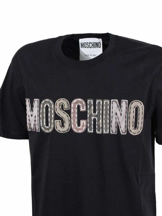 MOSCHINO モスキーノ ブラック Nero Tシャツ メンズ 秋冬2023 07185241 A1555 【関税・送料無料】【ラッピング無料】  ia｜au PAY マーケット