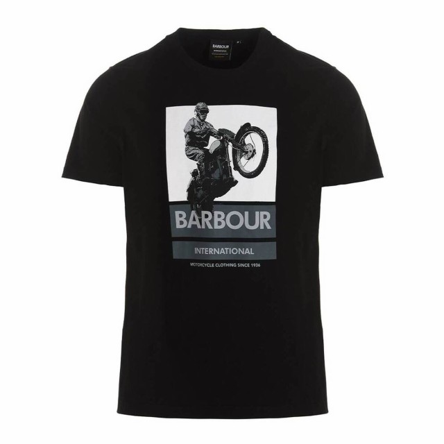 BARBOUR バブアー ブラック Black Tシャツ メンズ 春夏2023