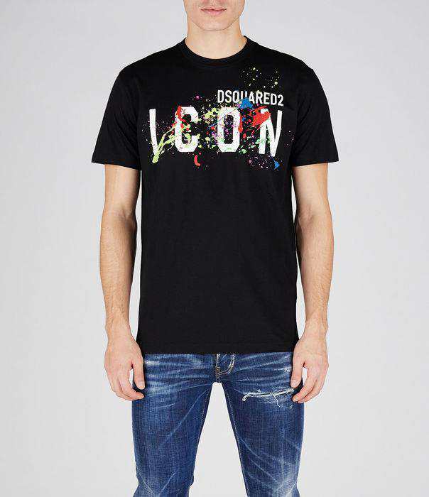 DSQUARED2 ディースクエアード ブラック Black Tシャツ メンズ 秋冬