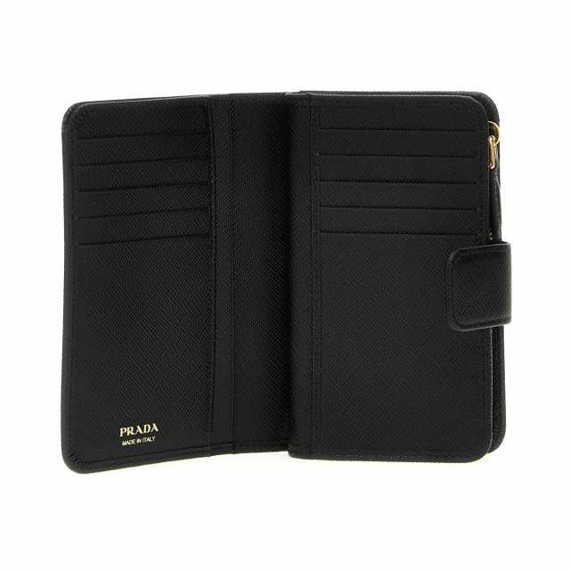 PRADA プラダ ブラック Black Triangle logo wallet 財布 レディース 秋冬2023 1ML225QHHF0002  【関税・送料無料】【ラッピング無料】 j｜au PAY マーケット