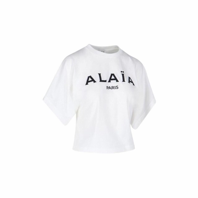 ALAIA アライア WHITE Tシャツ レディース 春夏2023 AA9H02913J010 009