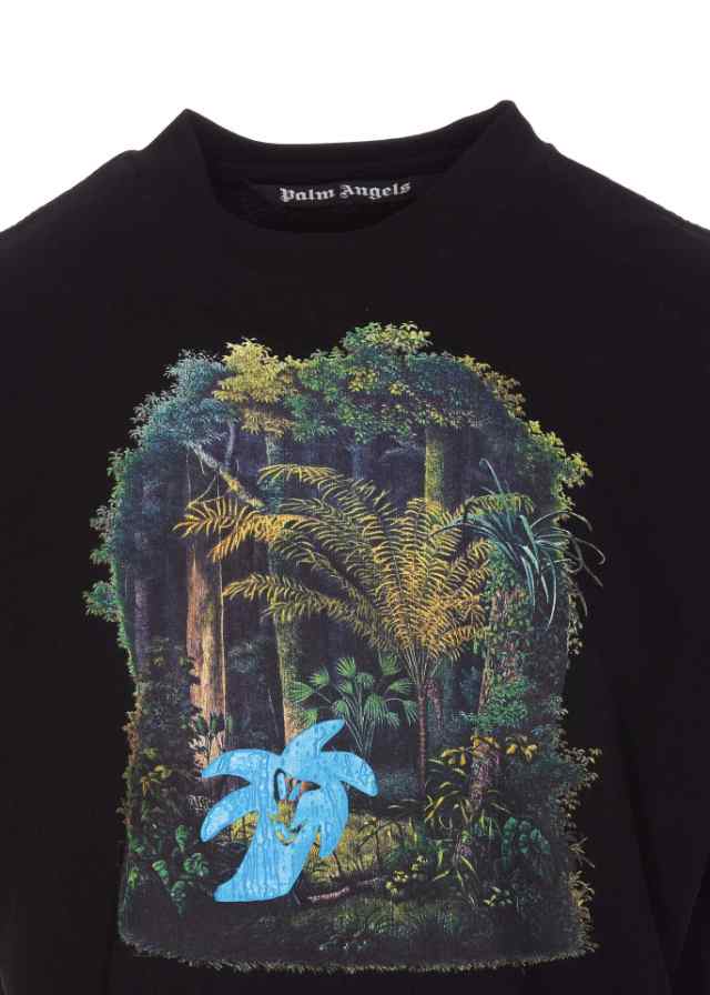 PALM ANGELS パーム エンジェルス Tシャツ メンズ 秋冬2023 PMAA001E23JER004 1040 BLACK LIGHT  【関税・送料無料】【ラッピング無料】 i｜au PAY マーケット