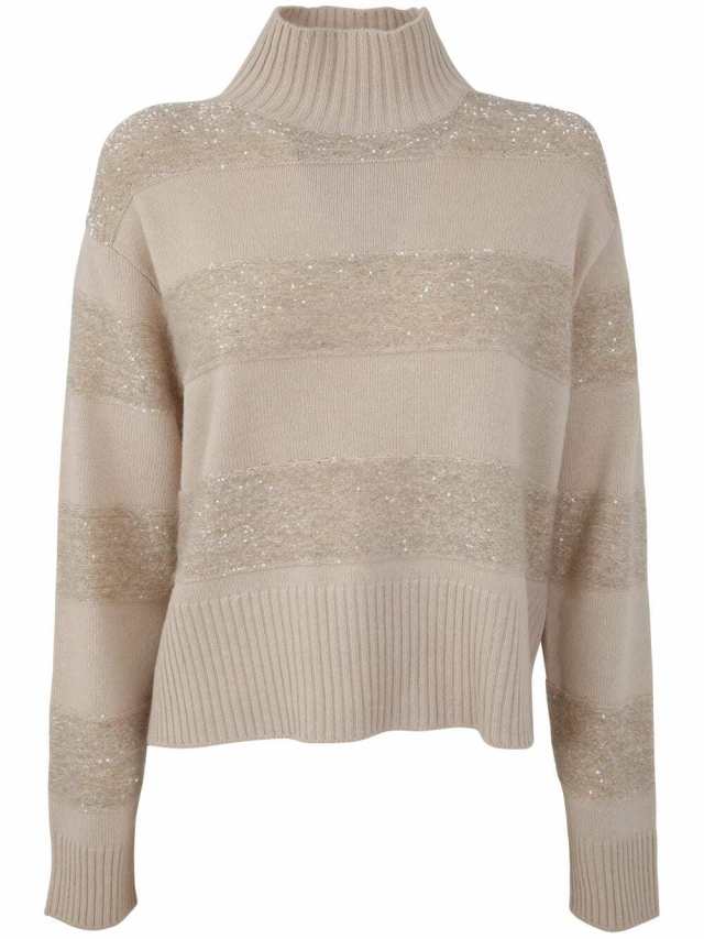 BRUNELLO CUCINELLI ブルネロクチネリ Beige Stracciatella Seashell ニットウェア レディース  秋冬2023 M16702104 CLS40 BEIGE STRACCIAの通販はau PAY マーケット BRANDSHOP・クラージュ  au PAY マーケット－通販サイト