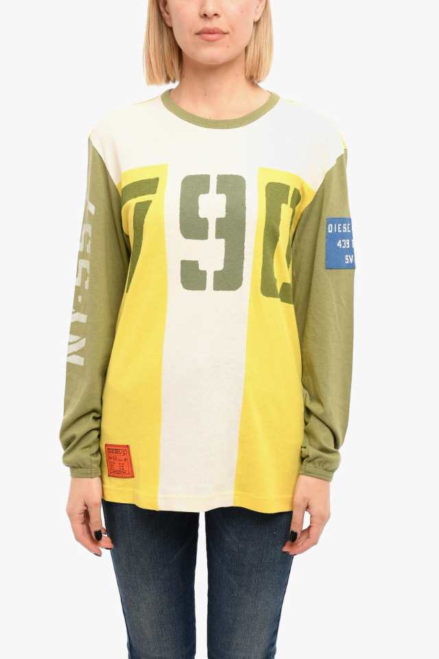 DIESEL ディーゼル トップス A05282 0JBAT 129A メンズ COLORBLOCK LONG-SLEEVED T-SHIRT  WITH PRINT 【関税・送料無料】【ラッピング無｜au PAY マーケット