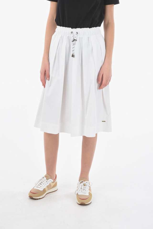 WOOLRICH ウールリッチ White スカート COWWGON0331TE05 8641 レディース DRAWSTRING WAIST  FLARED SKIRT 【関税・送料無料】【ラッピン｜au PAY マーケット