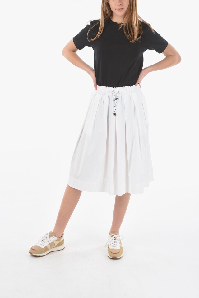 WOOLRICH ウールリッチ White スカート COWWGON0331TE05 8641 レディース DRAWSTRING WAIST  FLARED SKIRT 【関税・送料無料】【ラッピン｜au PAY マーケット