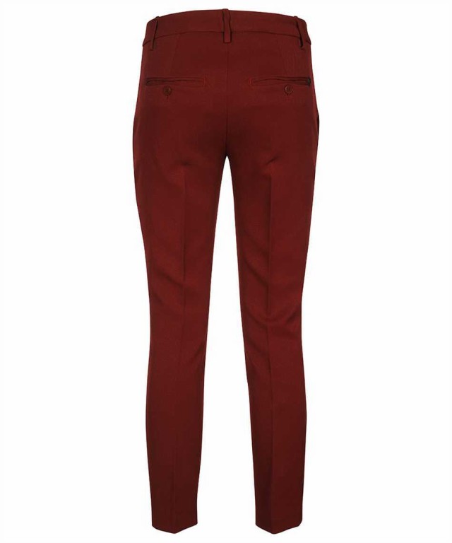 DONDUP ドンダップ レッド Burgundy パンツ レディース 秋冬2022