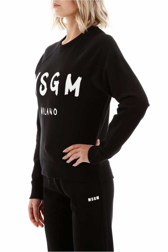 MSGM エムエスジーエム Black トレーナー レディース 秋冬2023 2000MDM513200000 99 BLACK  【関税・送料無料】【ラッピング無料】 ia｜au PAY マーケット