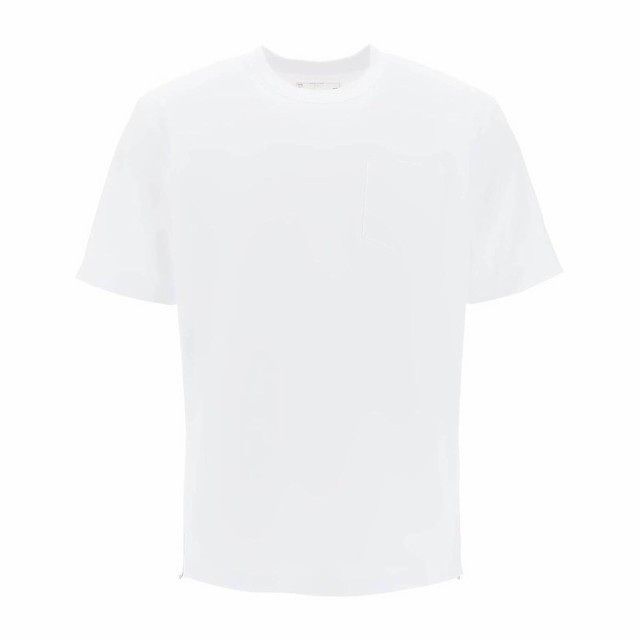 SACAI サカイ ホワイト Bianco Sacai side zip t-shirt Tシャツ メンズ 秋冬2023 SCM 063  【関税・送料無料】【ラッピング無料】 ik｜au PAY マーケット