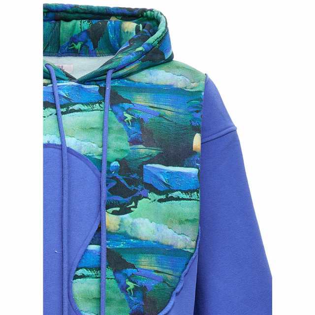 ERL イーアールエル Blue Green Sunset hoodie トレーナー メンズ 春夏