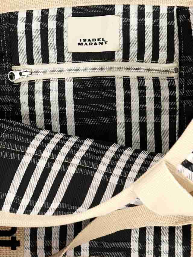 ISABEL MARANT イザベル マラン ホワイト White/Black トートバッグ レディース 秋冬2023  23PPP0021FAA1X17MMUBU 【関税・送料無料】【ラ｜au PAY マーケット