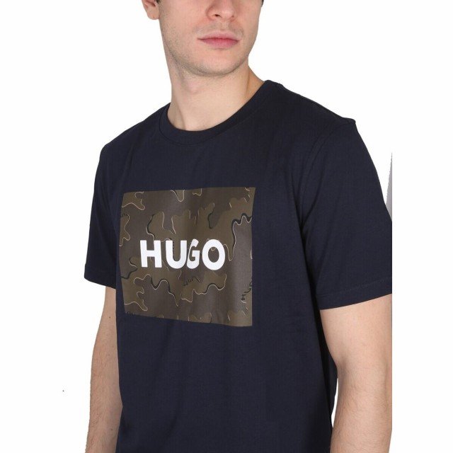 HUGO BOSS ヒューゴボス ブルー BLU Tシャツ メンズ 秋冬2022