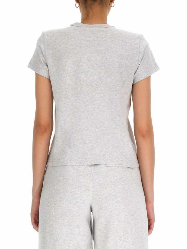 ALEXANDER WANG アレキサンダーワン Tシャツ レディース 秋冬2023 4CC3221358 050 LIGHT HEATHER  GREY 【関税・送料無料】【ラッピング無｜au PAY マーケット