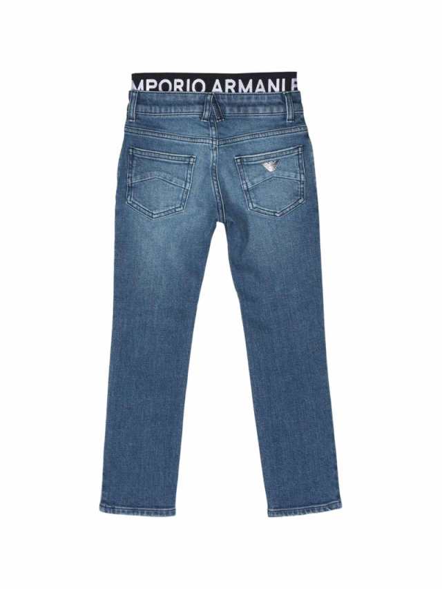 EMPORIO ARMANI エンポリオ・アルマーニ ブルー Blu パンツ ボーイズ