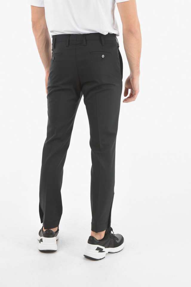 NEIL BARRETT ニール バレット Black パンツ BPA034A C000 514 メンズ BUTTONED ANKLE SLIM  FIT REGULAR RISE PANTS 【関税・送料無料】｜au PAY マーケット