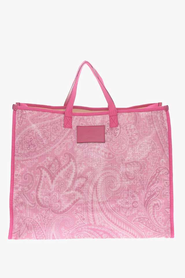 ETRO エトロ Pink バッグ 1N7638849650 レディース NYLON GLOBE TROTTER TOTE BAG WITH  PAISLEY-PRINT 【関税・送料無料】【ラッピング無｜au PAY マーケット