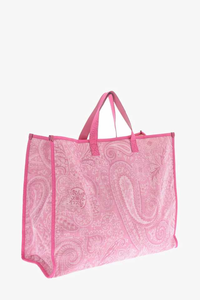 ETRO エトロ Pink バッグ 1N7638849650 レディース NYLON GLOBE TROTTER TOTE BAG WITH  PAISLEY-PRINT 【関税・送料無料】【ラッピング無｜au PAY マーケット