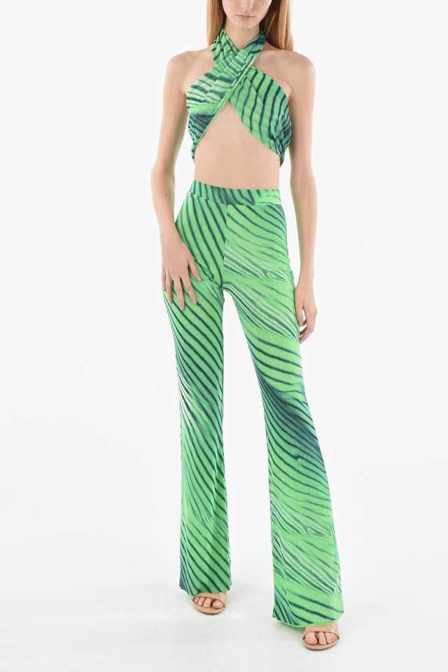 THE ANDAMANE パンツ TM110427A TJP083 MERMAID GREEN レディース PINTED STRETCHY PANTS  【関税・送料無料】【ラッピング無料】 dk｜au PAY マーケット