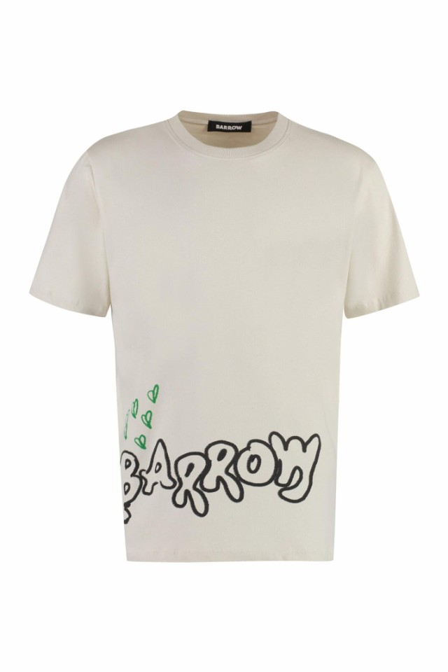 BARROW バロウ ベージュ Beige Tシャツ メンズ 秋冬2023 F3BWUATH064