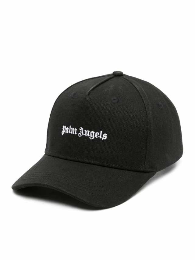 PALM ANGELS パーム エンジェルス 帽子 メンズ 秋冬2023 PMLB094F23FAB008 1001 BLACK WHITE  【関税・送料無料】【ラッピング無料】 ia｜au PAY マーケット