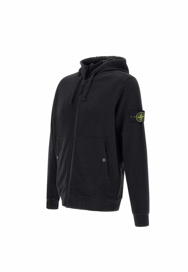 STONE ISLAND ストーン アイランド ブラック BLACK トレーナー メンズ