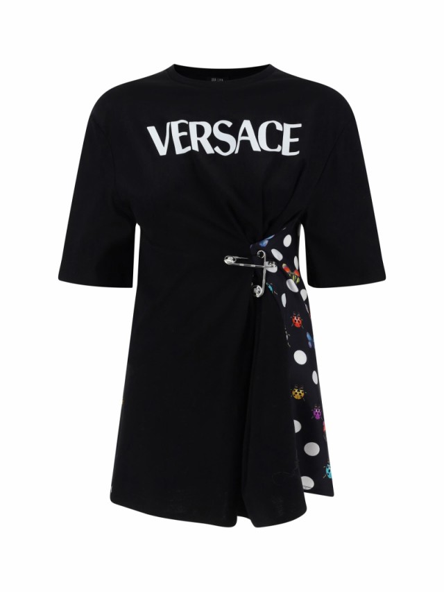 VERSACE ヴェルサーチ Nero+multicolor Tシャツ レディース 秋冬2023