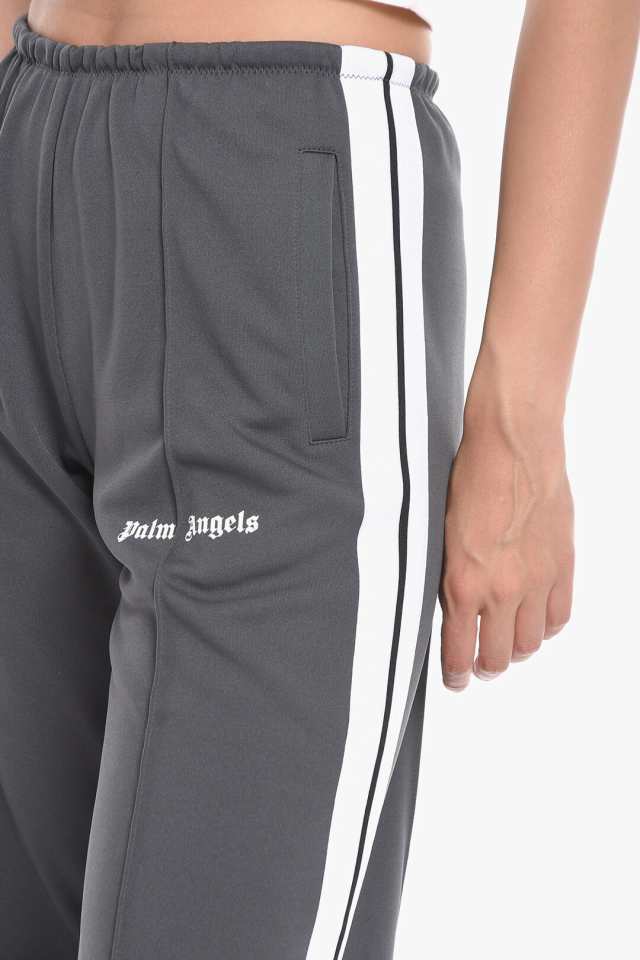 PALM ANGELS パーム エンジェルス パンツ PWCJ010F22FAB0010701 レディース WIDE-LEG JOGGERS WITH  CONTRASTING BANDS 【関税・送料無料｜au PAY マーケット