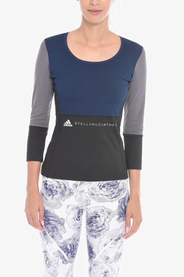 STELLA MCCARTNEY ステラ マッカートニー Blue トップス CZ1779 レディース ADIDAS PARLEY  LONG-SLEEVED FITNESS T-SHIRT WITH LOGO PRIN｜au PAY マーケット