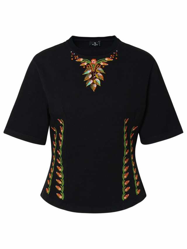 ETRO エトロ ブラック Black Tシャツ レディース 秋冬2023 11848 96321