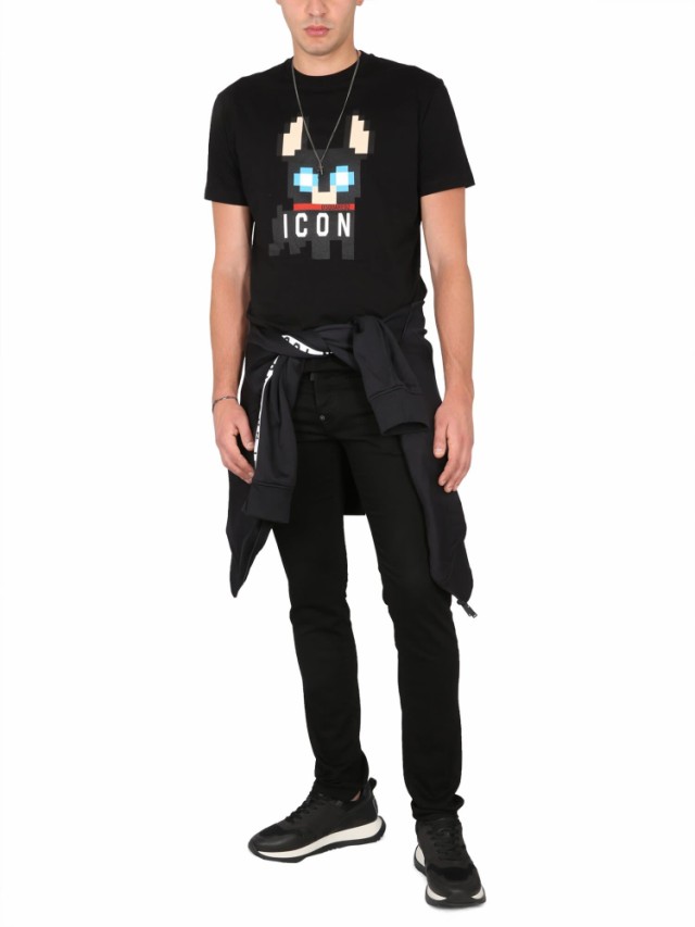 DSQUARED2 ディースクエアード ブラック Black Tシャツ メンズ 秋冬