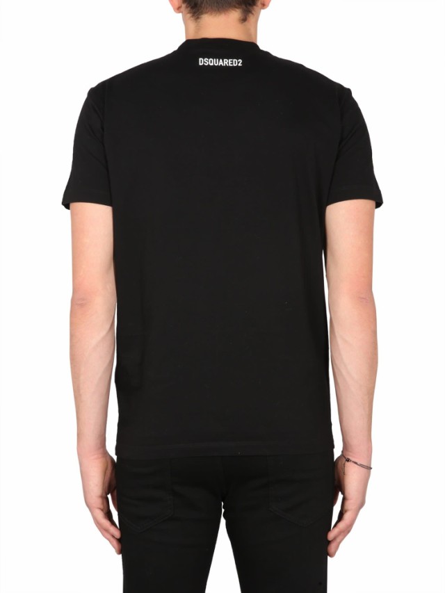 DSQUARED2 ディースクエアード ブラック Black Tシャツ メンズ 秋冬