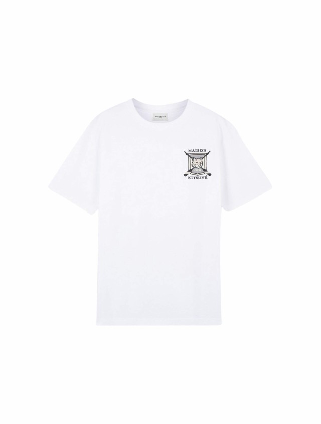 MAISON KITSUNE メゾン キツネ White Tシャツ メンズ 秋冬2023 LM00118KJ0118 P100 WHITE  【関税・送料無料】【ラッピング無料】 ia｜au PAY マーケット