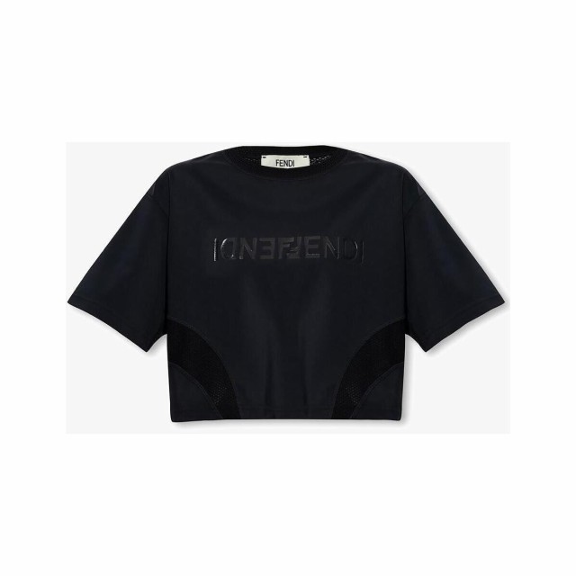 FENDI フェンディ ブラック Nero Tシャツ レディース 春夏2023