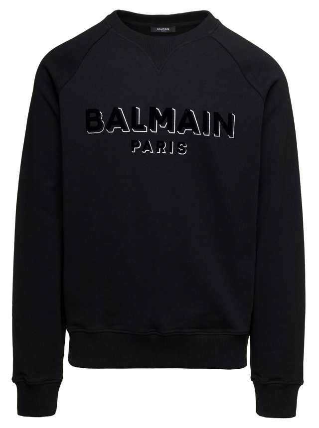 BALMAIN バルマン ブラック black トレーナー メンズ 秋冬2023