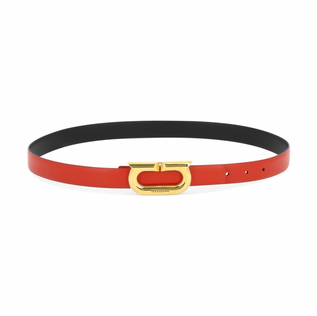 FERRAGAMO フェラガモ レッド Red Reversible and adjustable belt ベルト レディース 秋冬2023  0764437 【関税・送料無料】【ラッピング｜au PAY マーケット