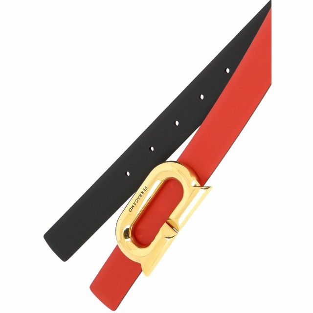 FERRAGAMO フェラガモ レッド Red Reversible and adjustable belt ベルト レディース 秋冬2023  0764437 【関税・送料無料】【ラッピング｜au PAY マーケット