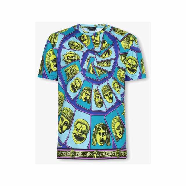 VERSACE ヴェルサーチ マルチカラー MULTICOLOR Tシャツ メンズ 春夏2023 1006662 1A070445G540  【関税・送料無料】【ラッピング無料】 i｜au PAY マーケット