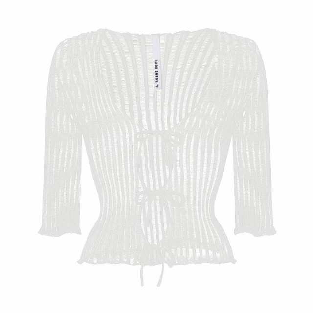 A. ROEGE HOVE エ ローエ ホーベ ホワイト Bianco A. roege hove katrine cardigan ニットウェア  レディース 秋冬2022 61022 【関税・送｜au PAY マーケット